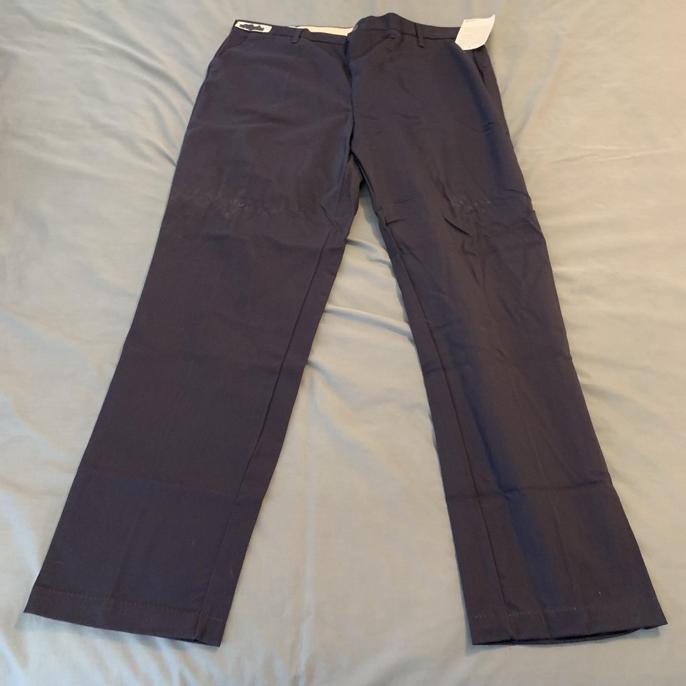 Steelguard Essentials FR Pants Mens 45x34 Navy Flame‎ Resistant Chino Workwear